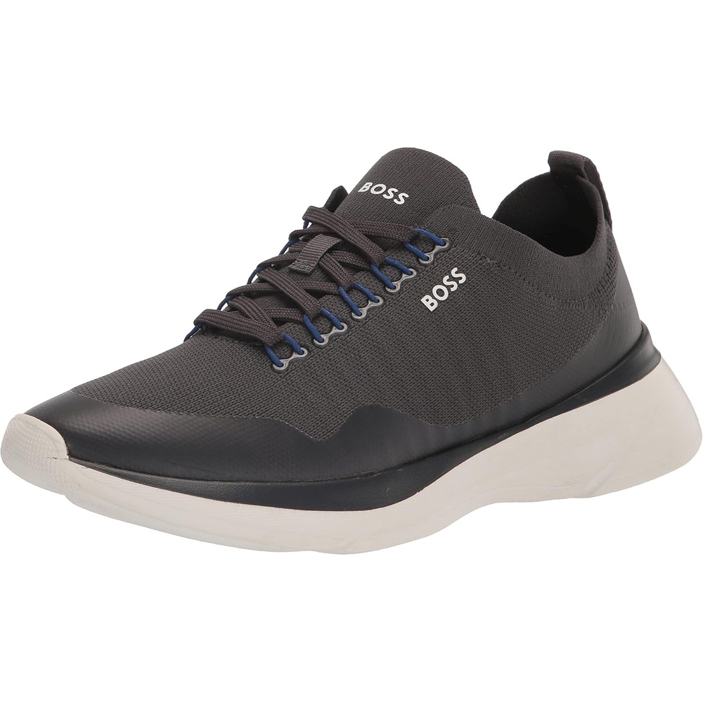 image:imageBOSS Mens Fly Mesh Lace Up SneakersDark Charcoal