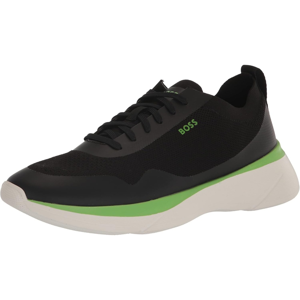 image:imageBOSS Mens Fly Mesh Lace Up SneakersMetal Black