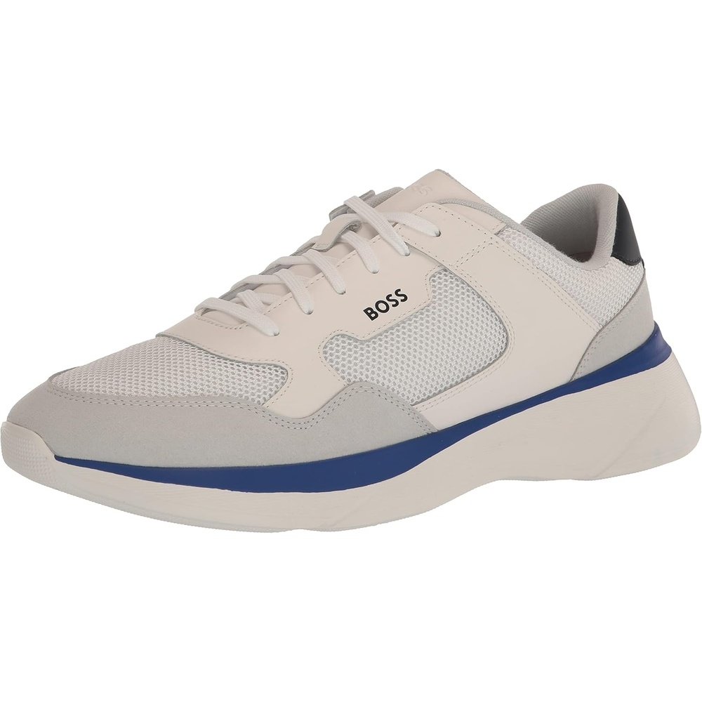 image:imageBOSS Mens Fly Mesh Lace Up SneakersUltra White