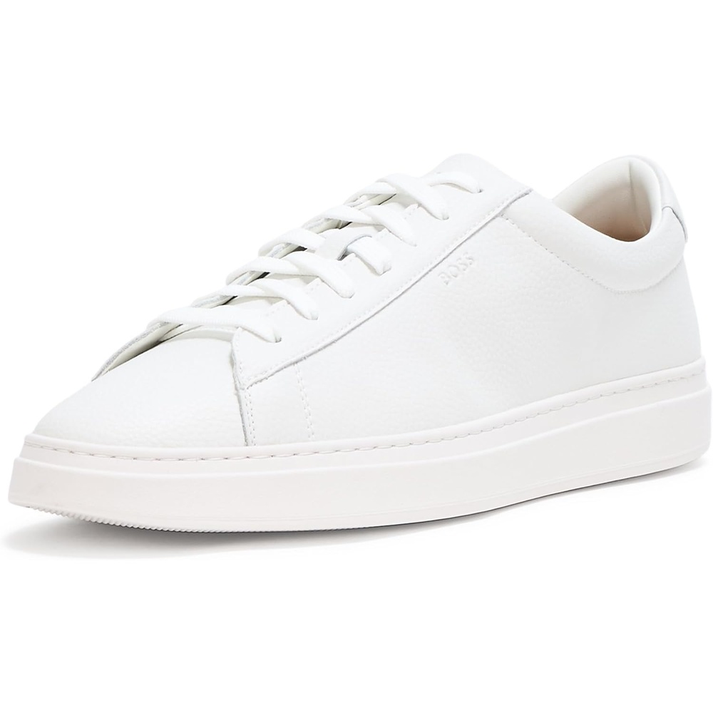 image:imageBOSS Mens Kieran Smooth Leather Tennis SneakerMilk