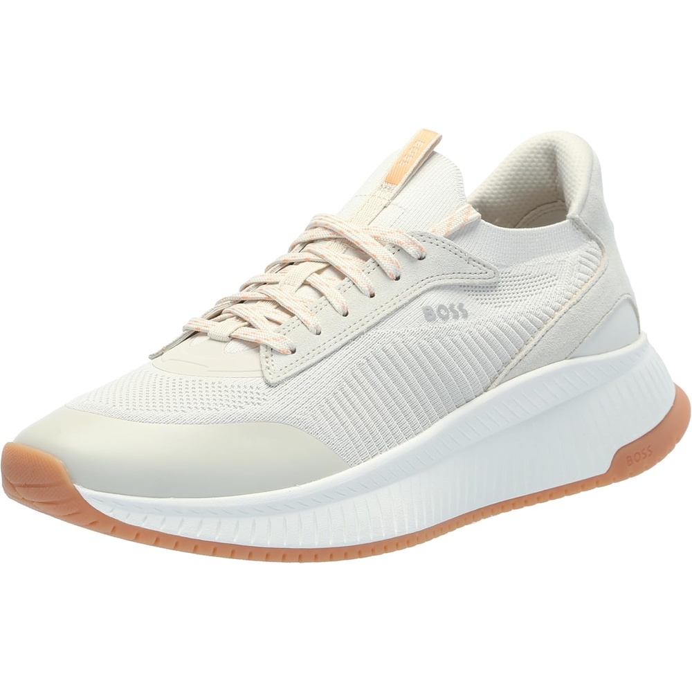 image:imageBOSS Mens Modern Knit Structure Running SneakerAlmond Milk 1