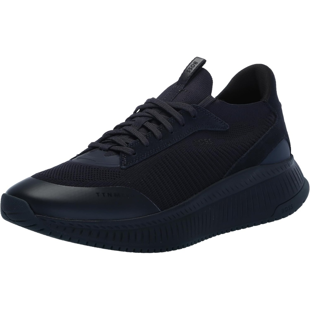 image:imageBOSS Mens Modern Knit Structure Running SneakerMidnight Navy