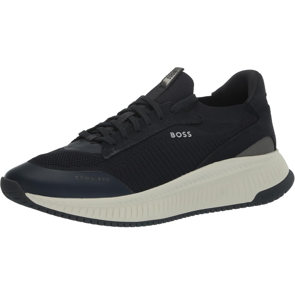 image:imageBOSS Mens Modern Knit Structure Running SneakerSlate Blue