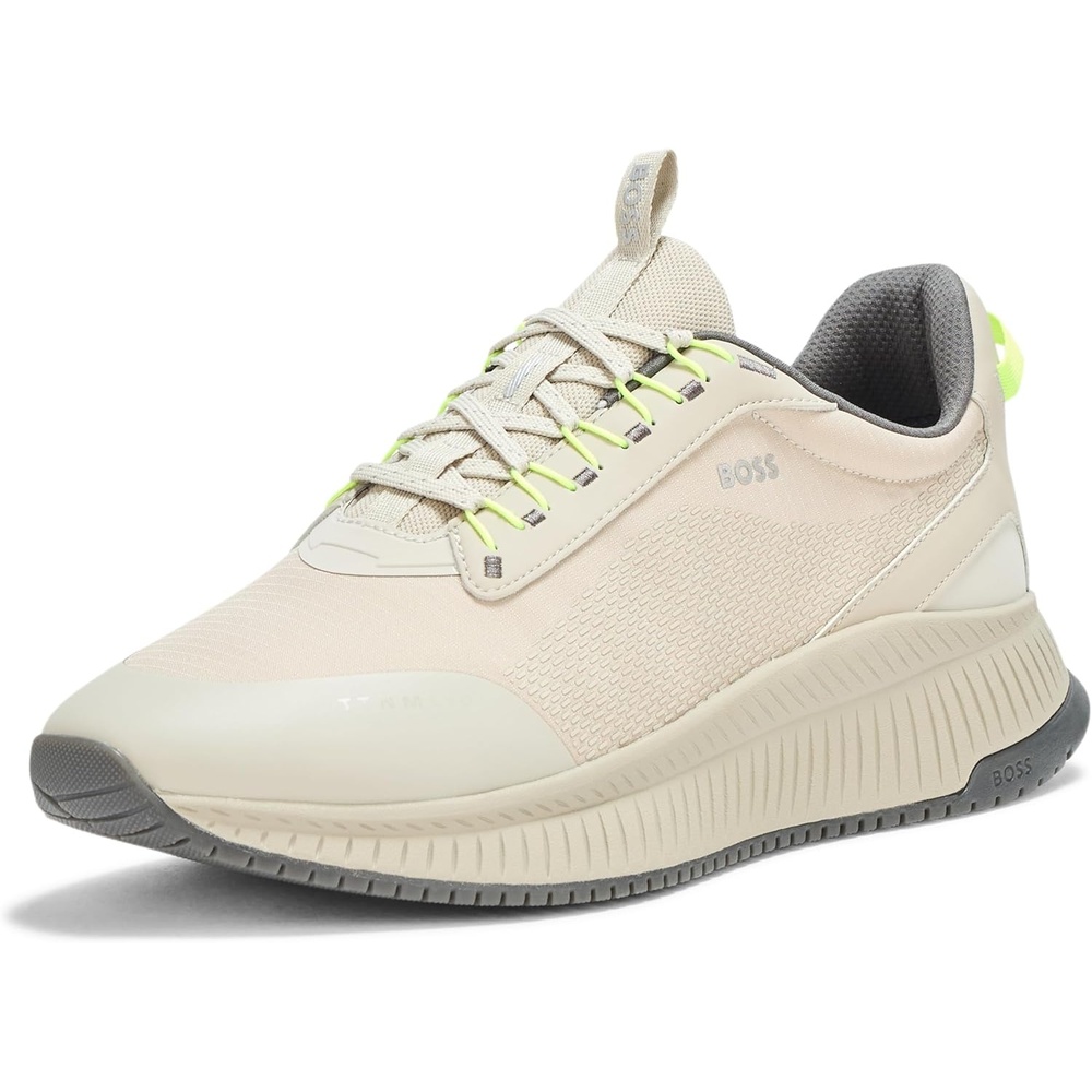 image:imageBOSS Mens Modern Knit Structure Running SneakerStone Whisper