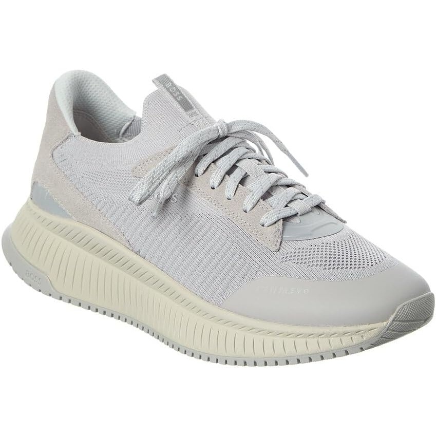 image:imageBOSS Mens Modern Knit Structure Running SneakerWhite Ivory