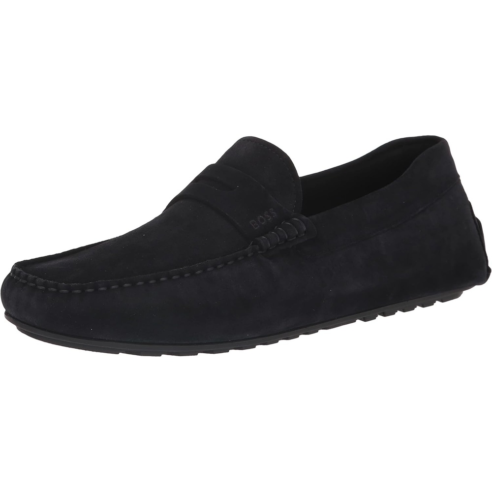 image:imageBOSS Mens Noel Suede Drivers LoafersDark Midnight Blue