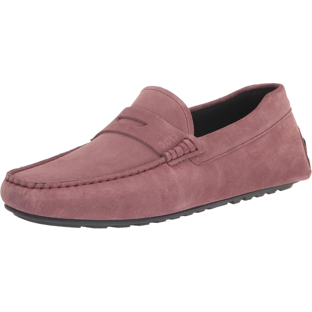 image:imageBOSS Mens Noel Suede Drivers LoafersTibet Pink