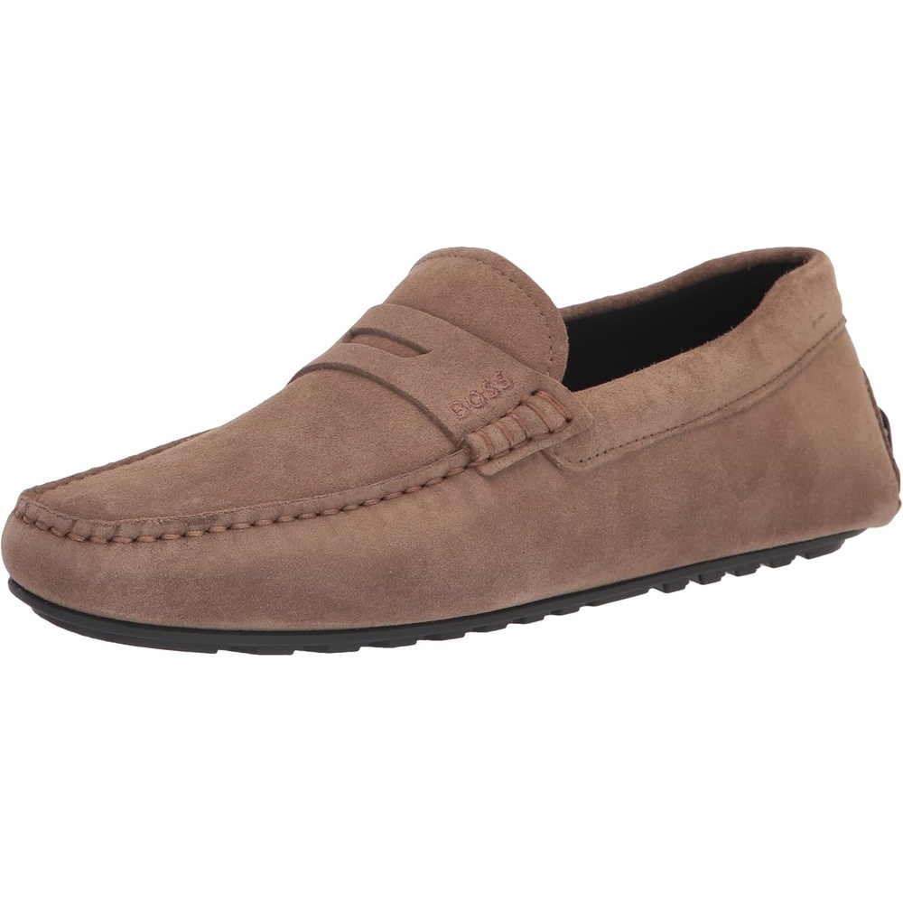 image:imageBOSS Mens Noel Suede Drivers LoafersTiger Eye Beige