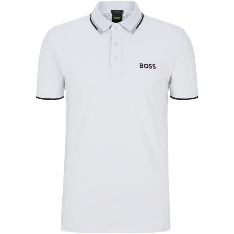 image:imageBOSS Mens Paddy Pro Polo ShirtWhite  Grey  Black