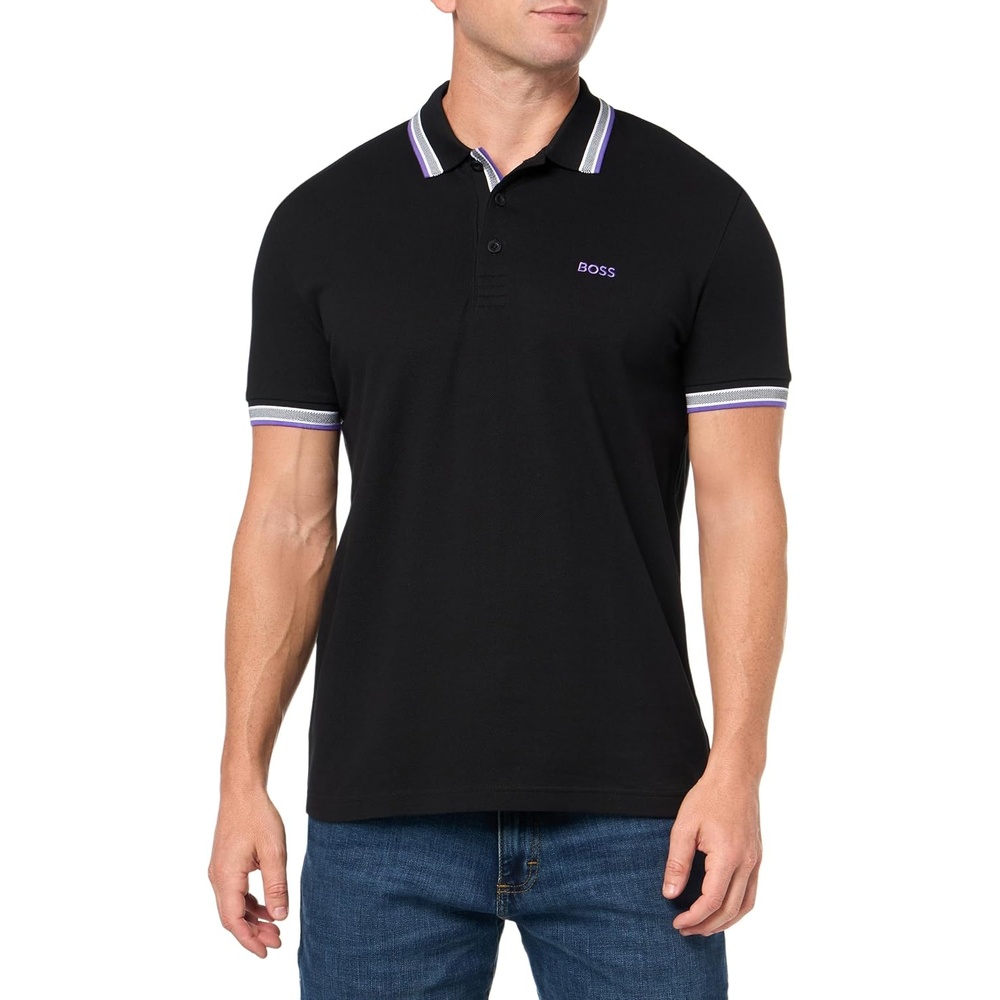 image:imageBOSS Mens Paddy Short Sleeve Polo ShirtBlack Bear