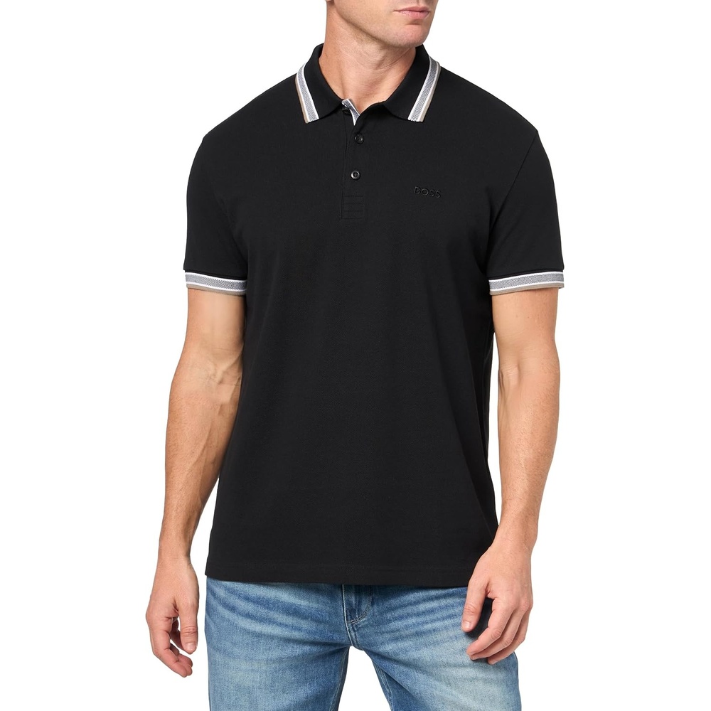 image:imageBOSS Mens Paddy Short Sleeve Polo ShirtBlack Olive