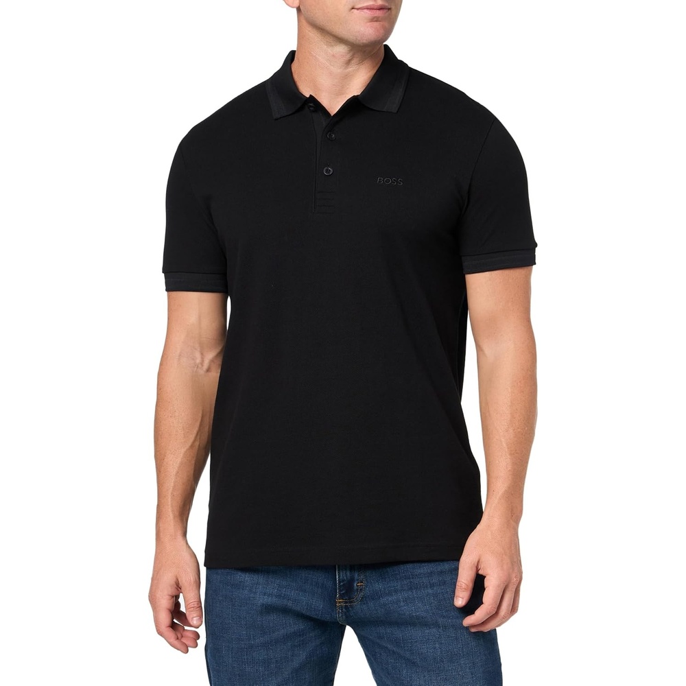 image:imageBOSS Mens Paddy Short Sleeve Polo ShirtBlack Sky