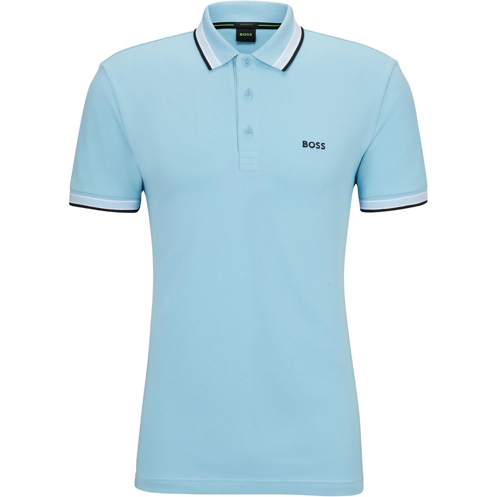 image:imageBOSS Mens Paddy Short Sleeve Polo ShirtBright Blue 3