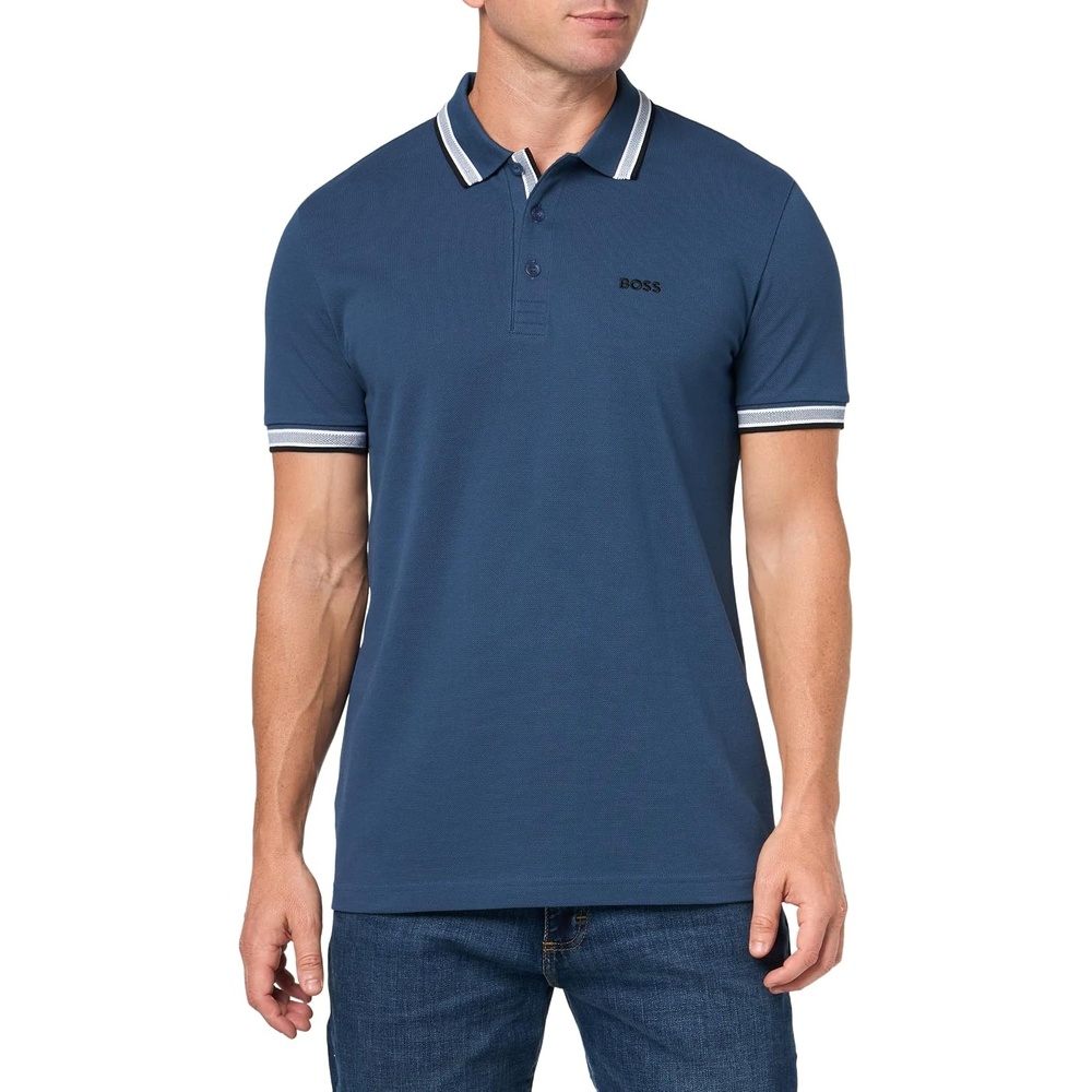 image:imageBOSS Mens Paddy Short Sleeve Polo ShirtNorthern Blue