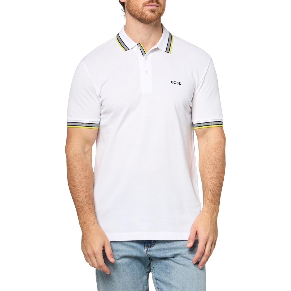 image:imageBOSS Mens Paddy Short Sleeve Polo ShirtSoft Cream