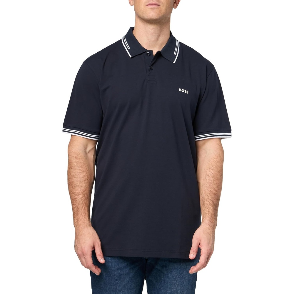 image:imageBOSS Mens Paul Polo ShirtCrisp Navy