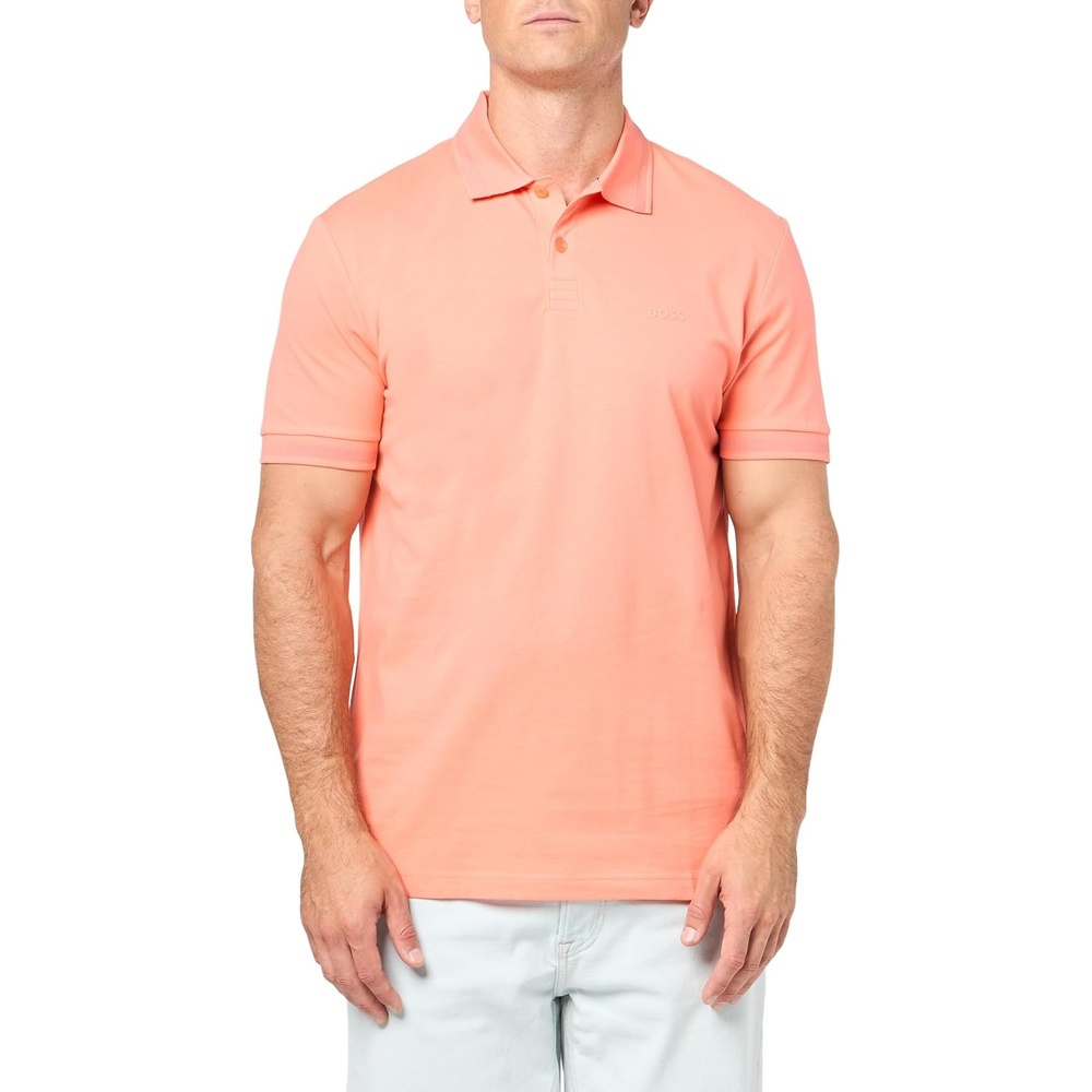 image:imageBOSS Mens Pio Sporty Tonal Collar PoloFusion Coral