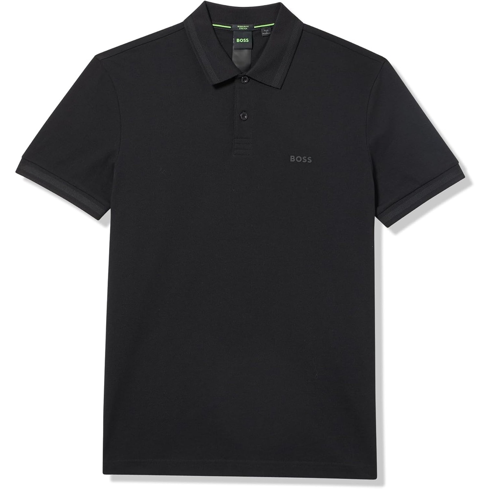 image:imageBOSS Mens Pio Sporty Tonal Collar PoloPitch Black