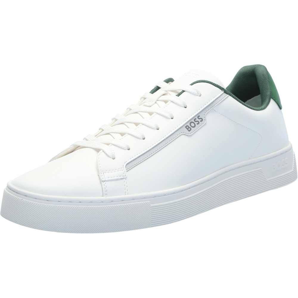 image:imageBOSS Mens Rhys Cupsole Small Logo SneakerNatural Sand