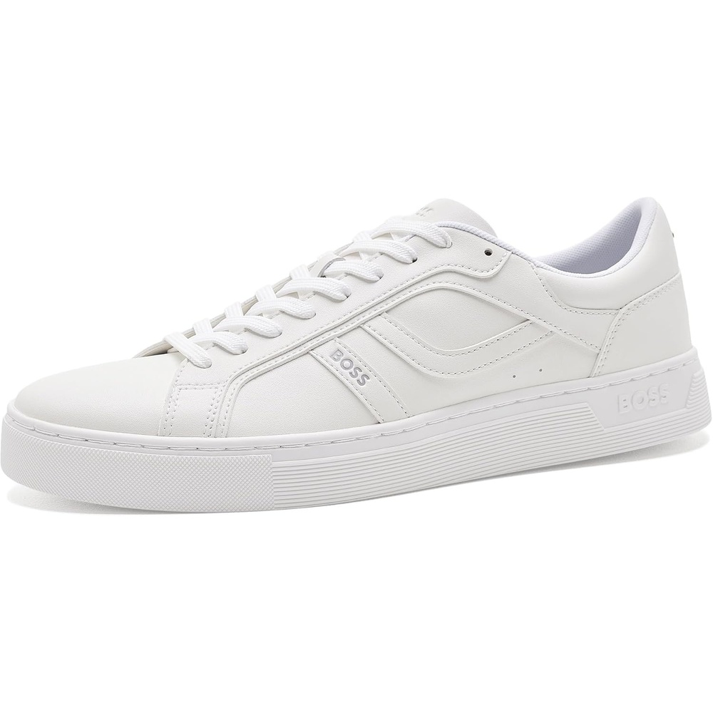 image:imageBOSS Mens Rhys Tennis Lace Up SneakersBeaming White