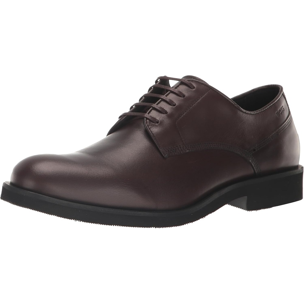 image:imageBOSS Mens Smooth Leather Derby Dress ShoeDeep Brown