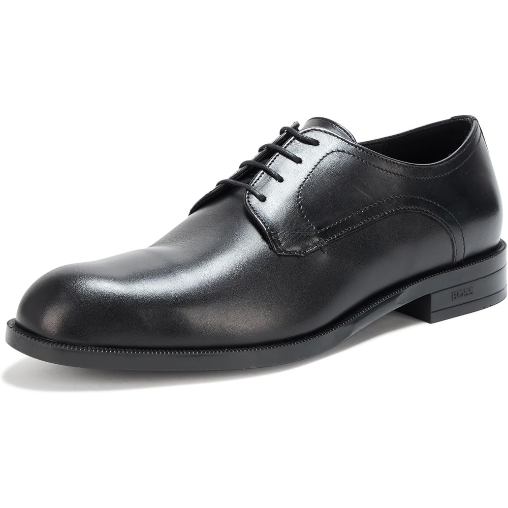 image:imageBOSS Mens Tayil Smooth Leather Derby Dress ShoeCatfish Black