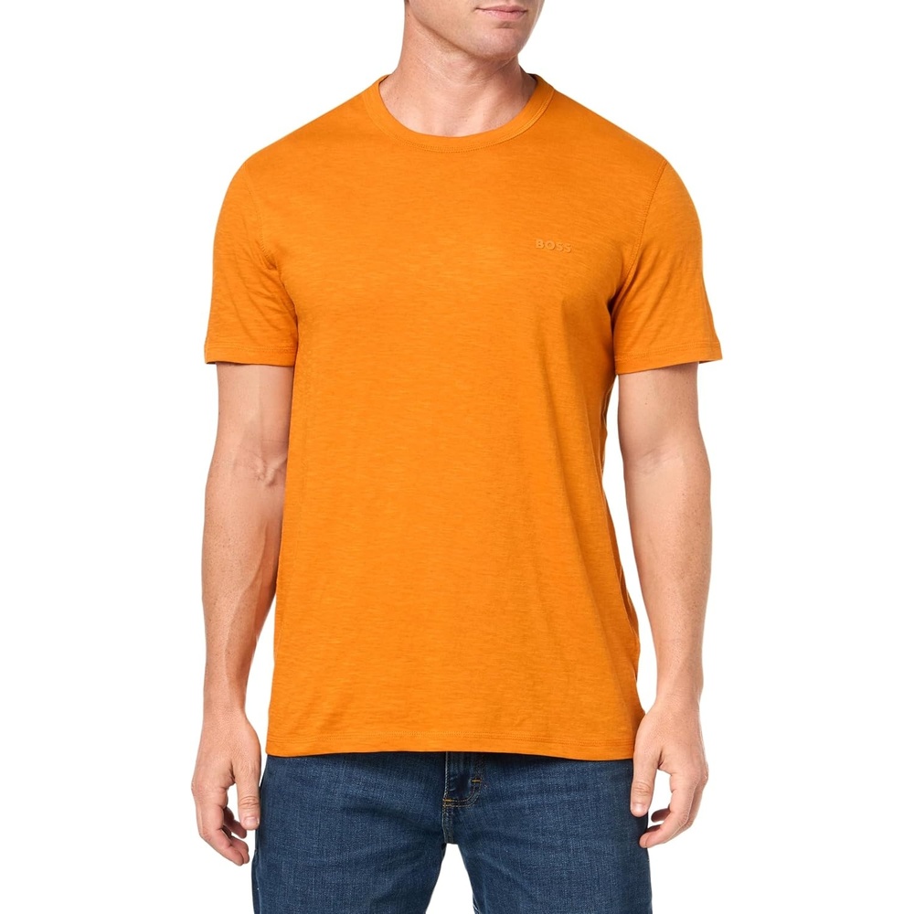 image:imageBOSS Mens Tonal Square Patch Logo Jersey TShirtSunshine