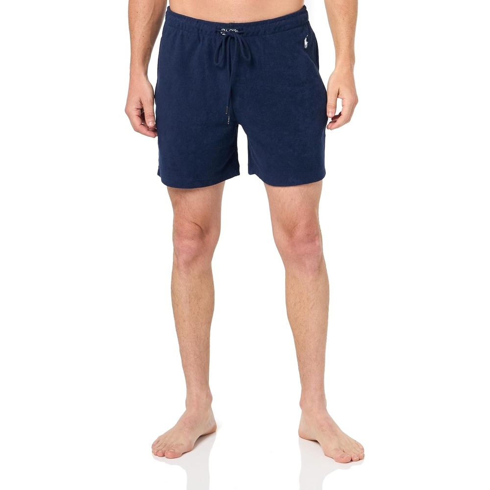 image:imageBOSS Mens Waffle Contrast Logo Lounge ShortsNautical Blue