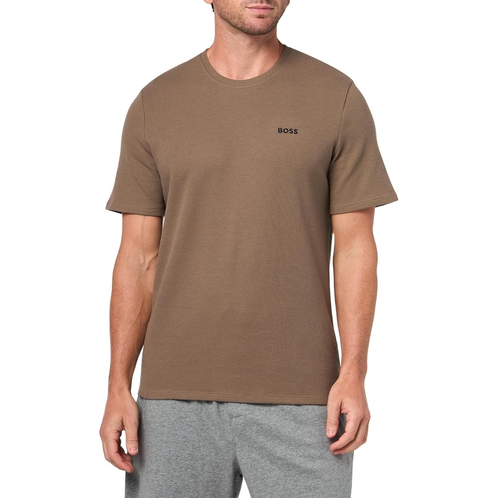 image:imageBOSS Mens Waffle Contrast Logo ShortSleeve TShirtJoshua Tree