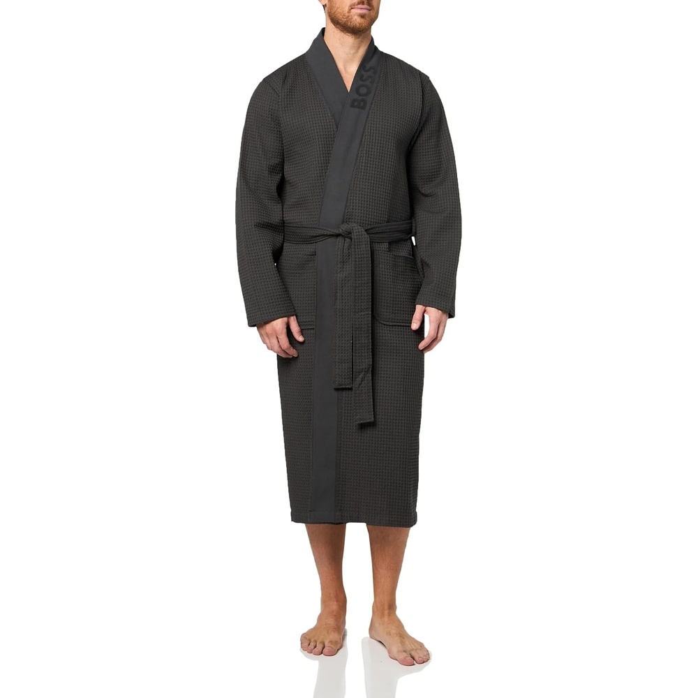 image:imageBOSS Mens Waffle RobeAsphalt