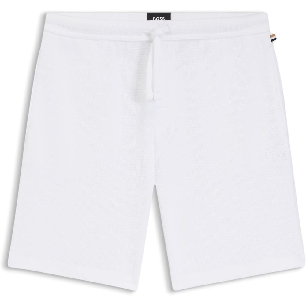 image:imageBOSS Mens Waffle Shorts 10269584 01100white