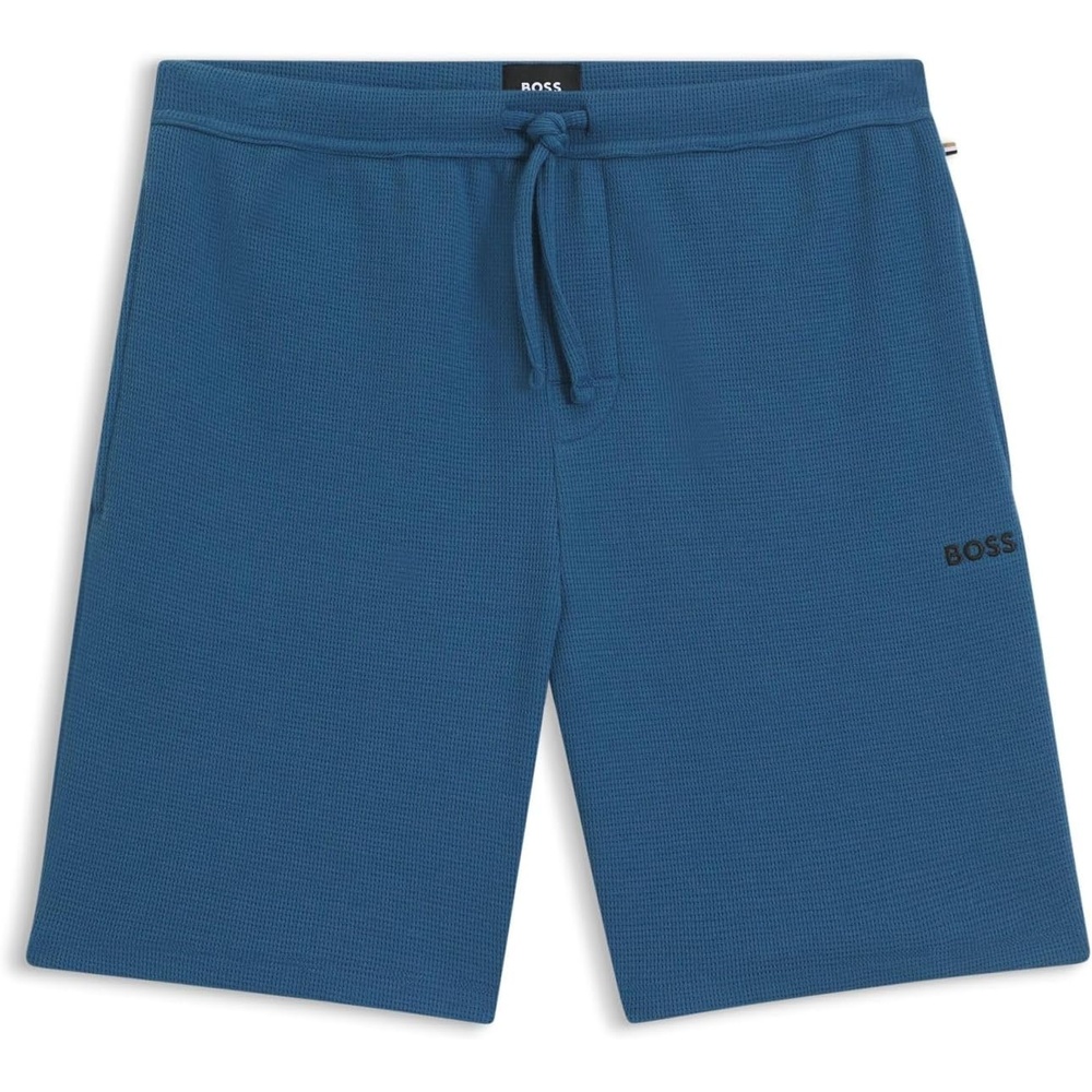 image:imageBOSS Mens Waffle Shorts 10269584 01Open Blue 462