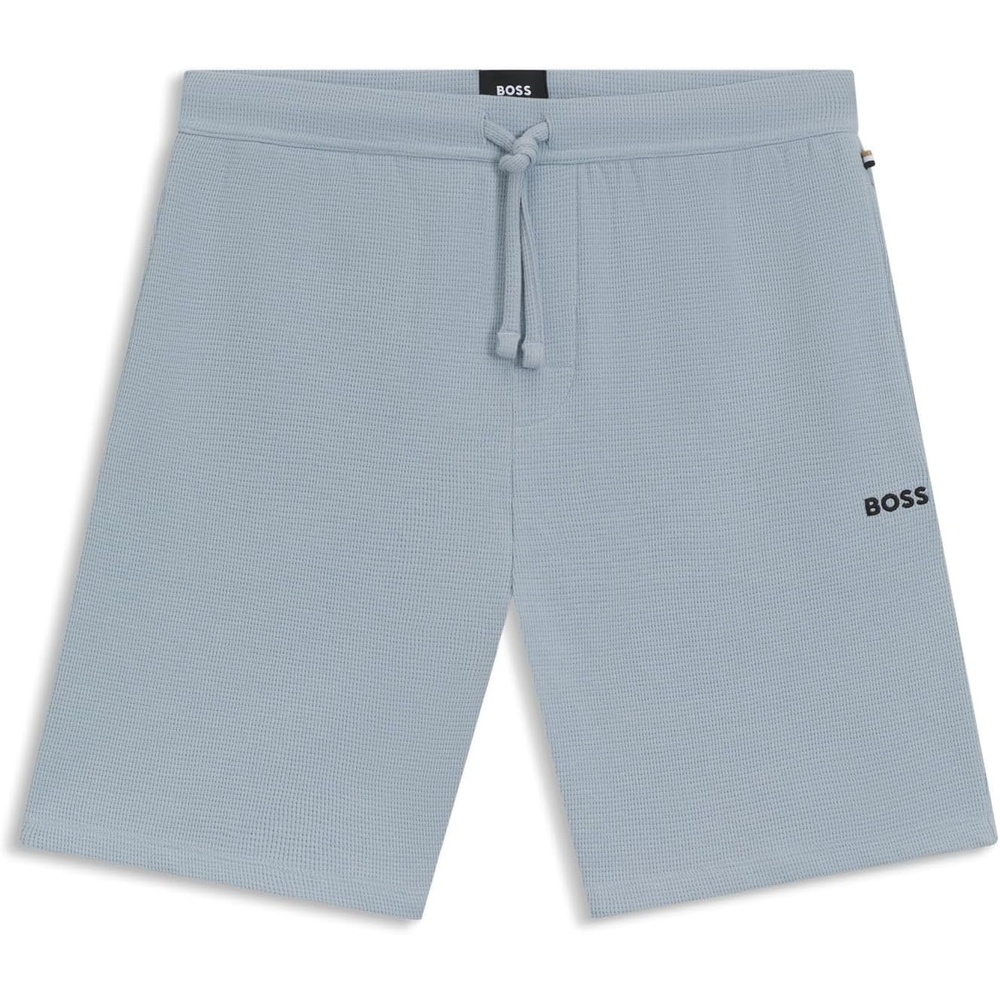 image:imageBOSS Mens Waffle Shorts 10269584 01Open Blue 483