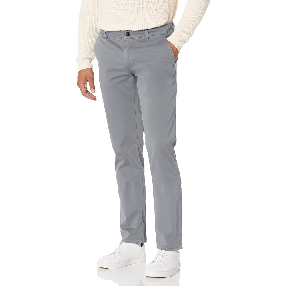 image:imageBOSS Schino Slim Chino TrousersSilver Hue Grey