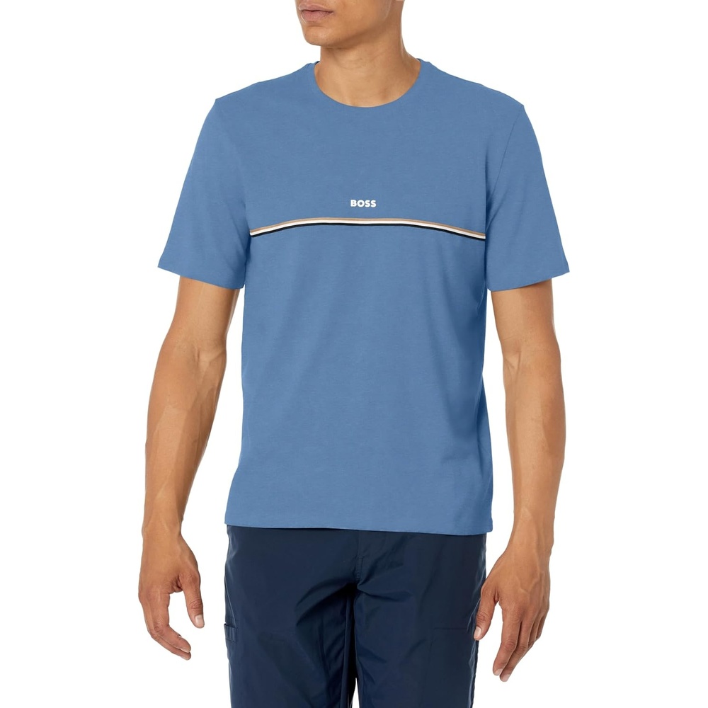 image:imageBOSS Soft Cotton Short Sleeve TShirtBijou Blue