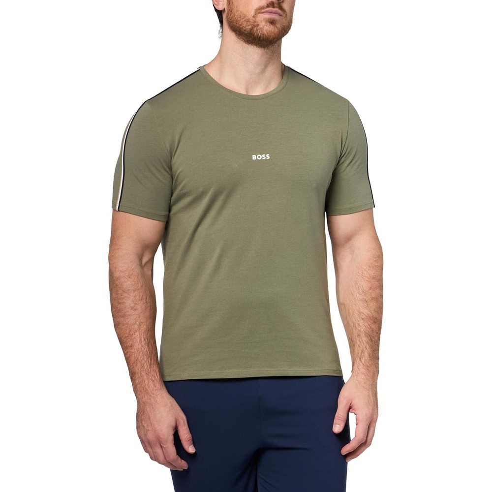 image:imageBOSS Soft Cotton Short Sleeve TShirtKalamata Green