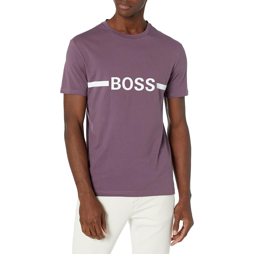 image:imageBOSS TShirt RN Slim Fit with Sun ProtectionEggplant Purple
