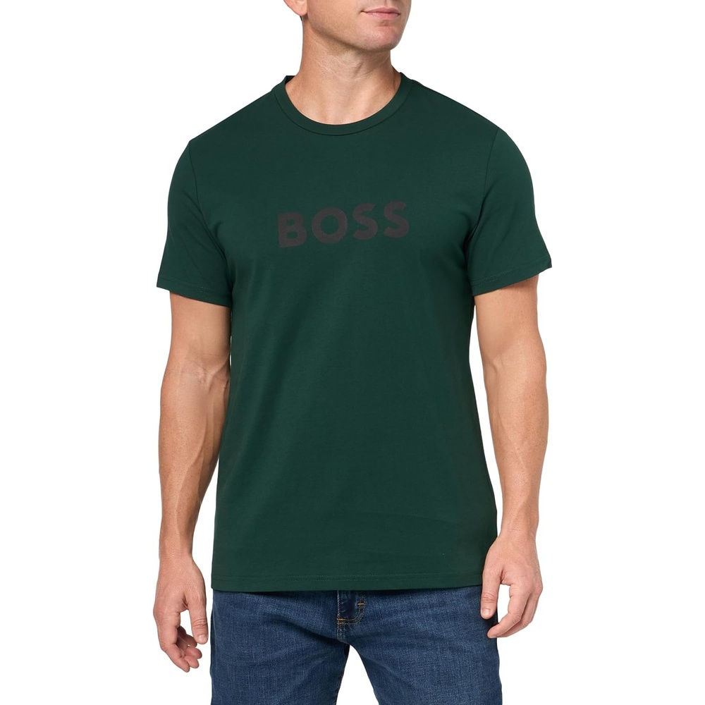 image:imageBOSS TShirt RN Slim Fit with Sun ProtectionPine Tree Green