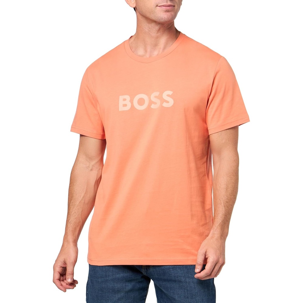 image:imageBOSS TShirt RN Slim Fit with Sun ProtectionPolished Orange
