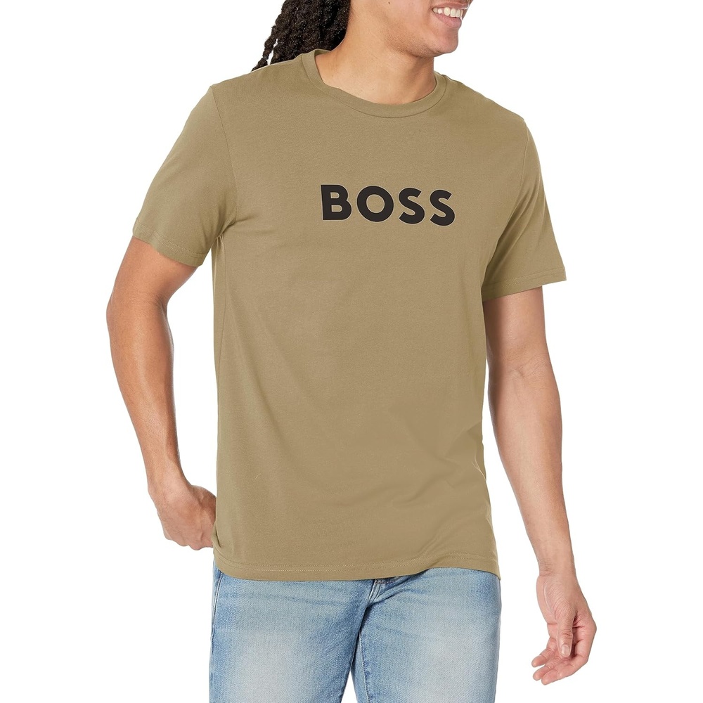 image:imageBOSS TShirt RN Slim Fit with Sun ProtectionTrout Green