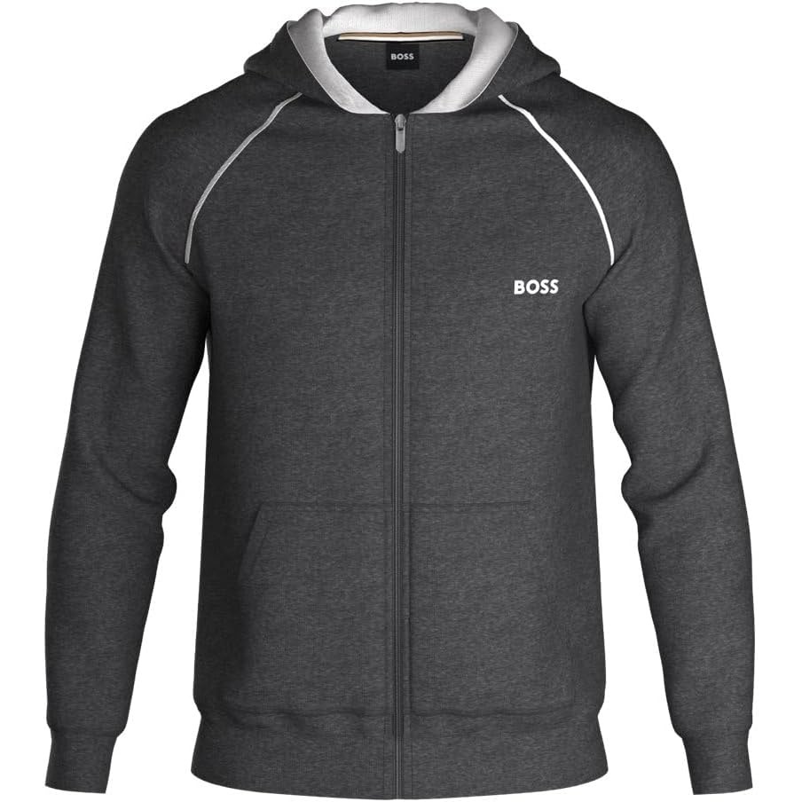 image:imageBOSS mens Mixampmatch Zip Up HoodieAsphault Grey