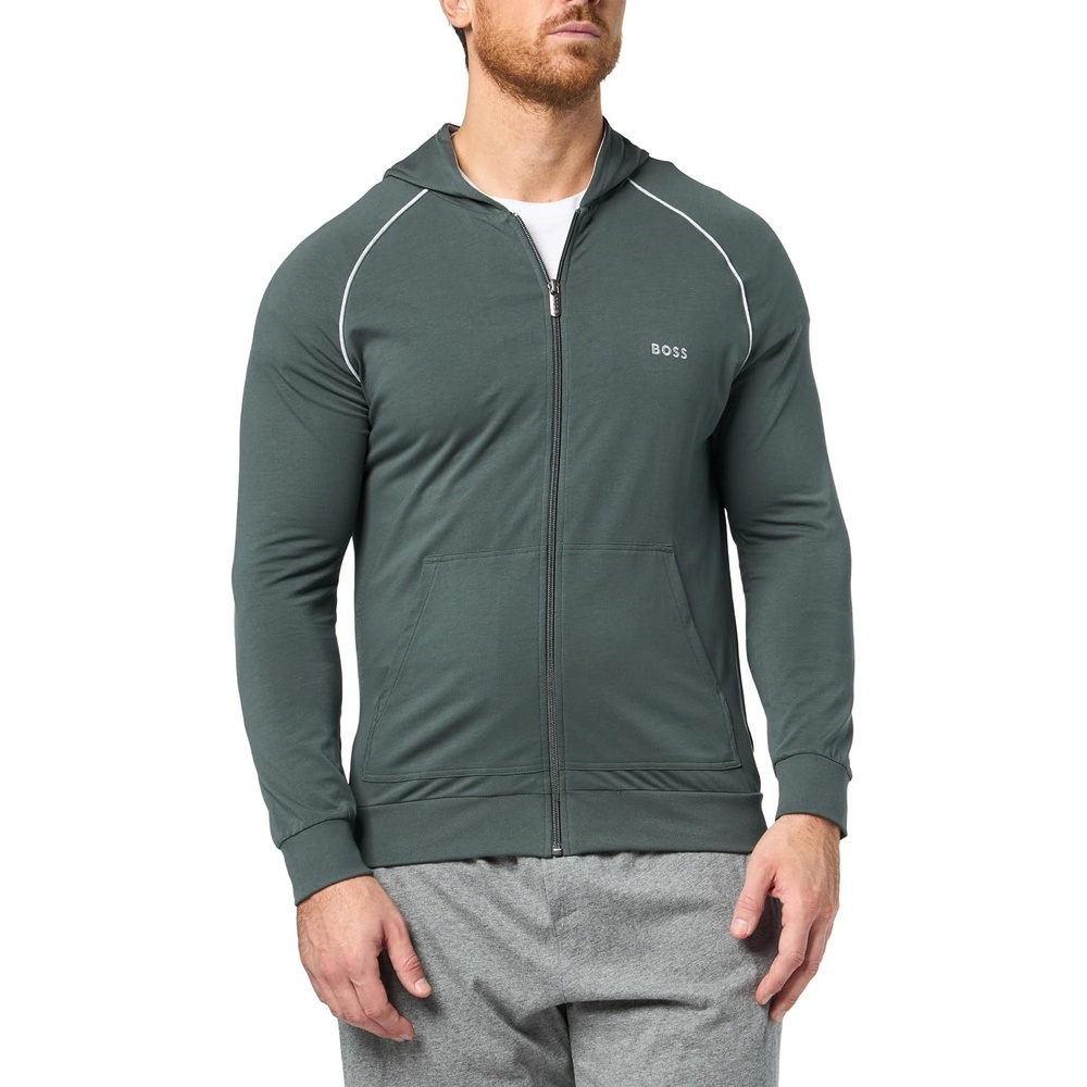 image:imageBOSS mens Mixampmatch Zip Up HoodieOlive Smoke