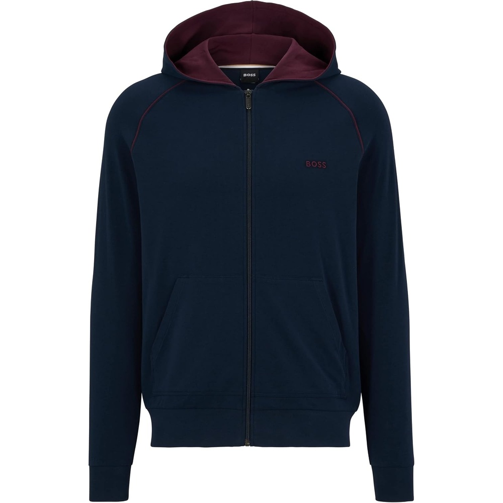 image:imageBOSS mens Mixampmatch Zip Up HoodieOxford Blue