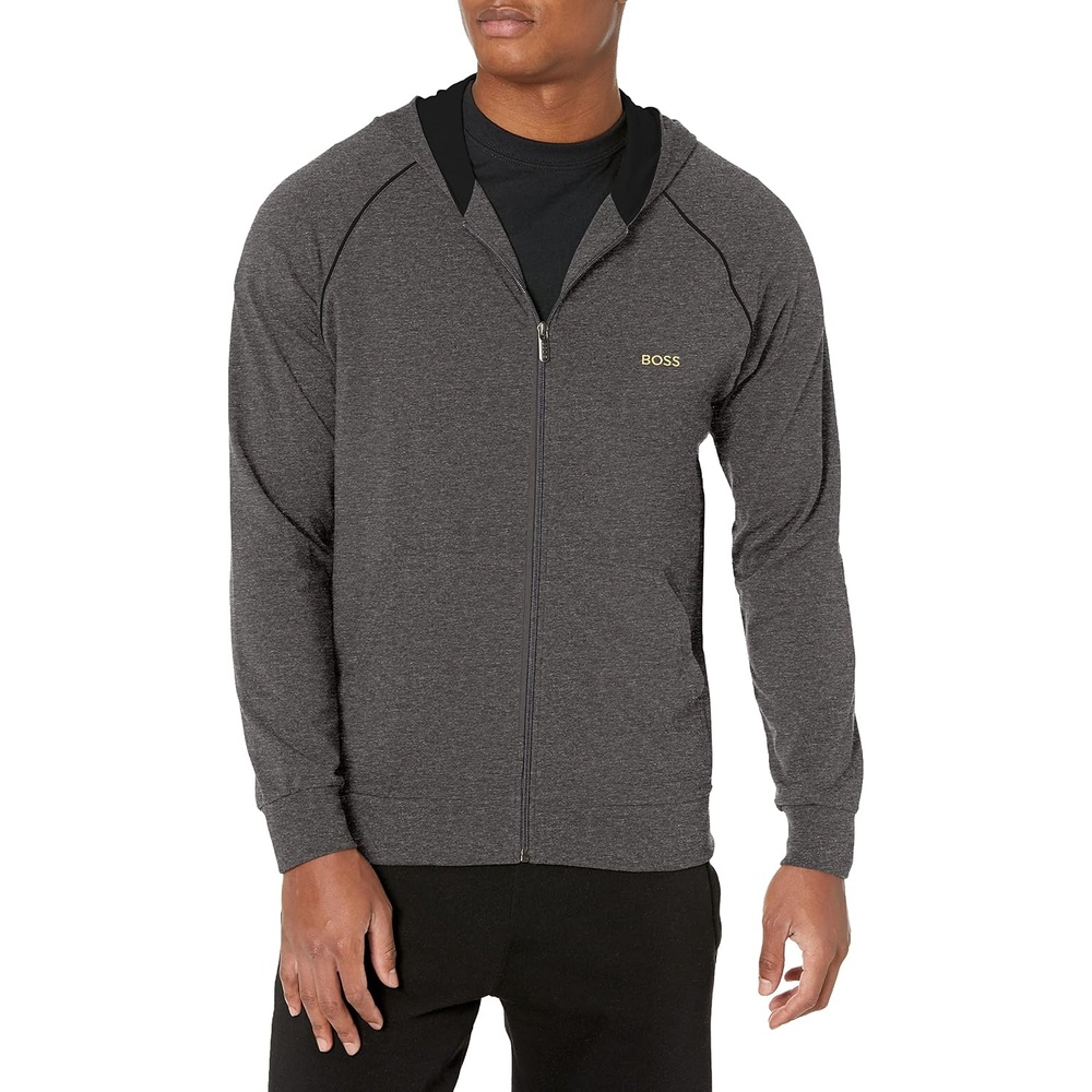 image:imageBOSS mens Mixampmatch Zip Up HoodieShadow