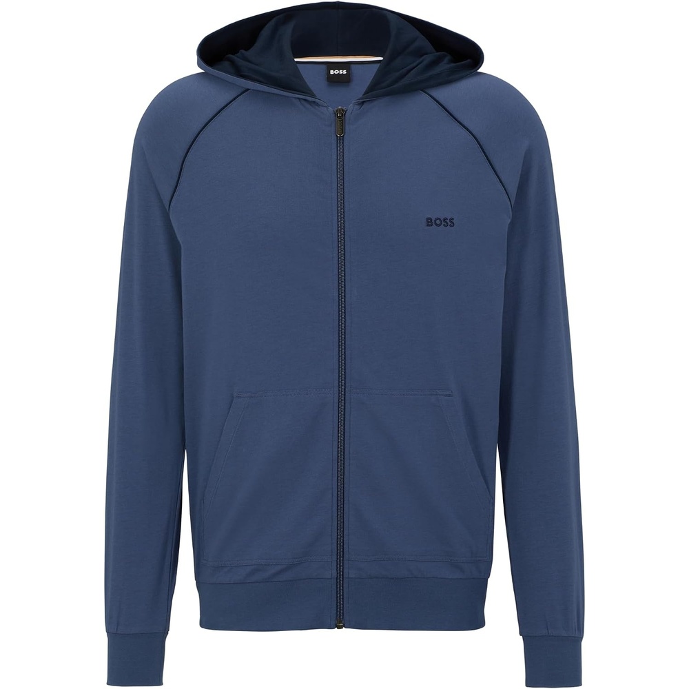image:imageBOSS mens Mixampmatch Zip Up HoodieSpruce Blue