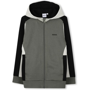 BOSS Boys’ Boss Boys Hooded Cardigan(Green)