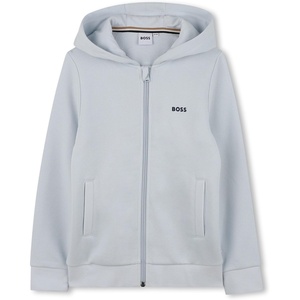 BOSS Boys’ Boss Boys Hooded Cardigan(Pale Blue)