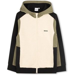 BOSS Boys’ Boss Boys Hooded Cardigan(Sand)