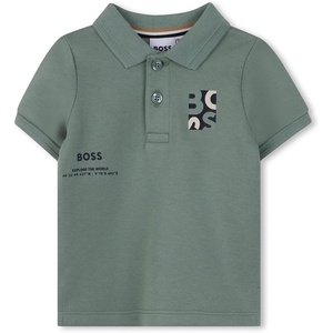 BOSS Boys’ Boss Boys Short Sleeve Polo(Green Bay)