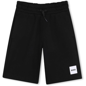 BOSS Boys’ Boys Bermuda Shorts Kids Elastic Waist Cotton Active Lightweight(Black)